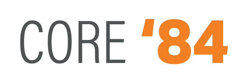 Core'84 logo - colour