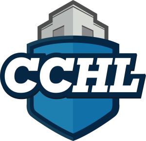 CCHL logo with building design.